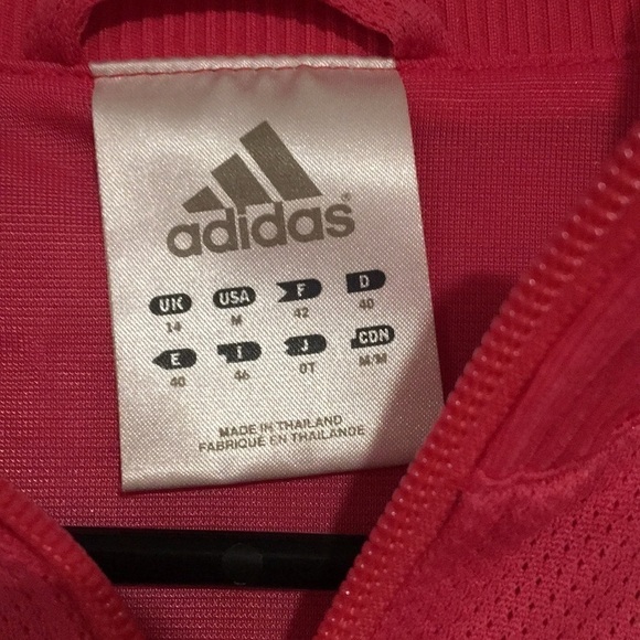 Adidas Pink/Black lightweight Jacket Sz M - Picture 2 of 7